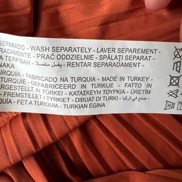 Zara pleated mini skirt with ruffle hem - Picture 6 of 7